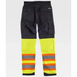 Pantalone da Lavoro Multitasche Doppia Banda Alta Visibilità C2618 - Workteam