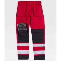 Pantalone da Lavoro Multitasche Stretch Alta Visibilità C2913 - Workteam