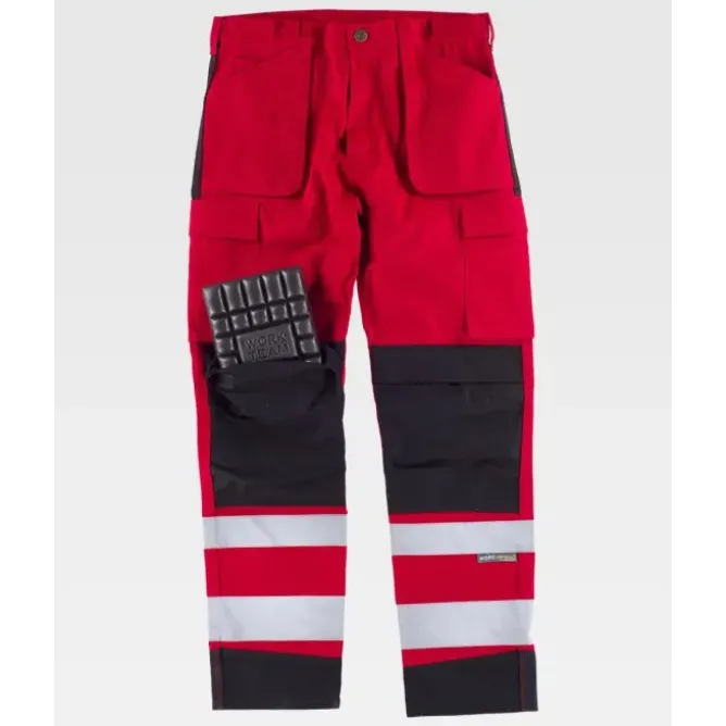 Pantalone da Lavoro Multitasche Stretch Alta Visibilità C2913 - Workteam