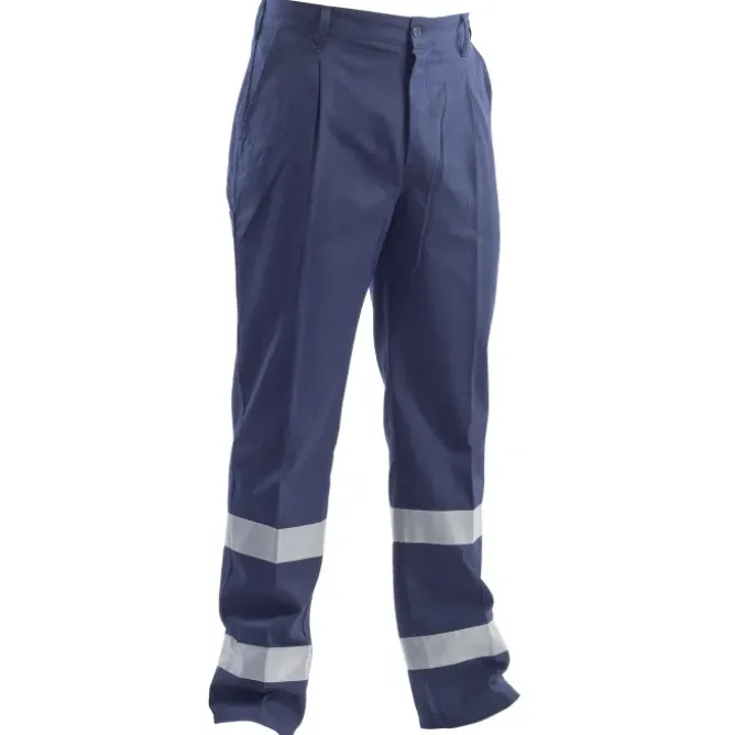 Pantalone da lavoro Multitasche Flash con bande 100 % cotone massaua P&P Loyal STX43 101
