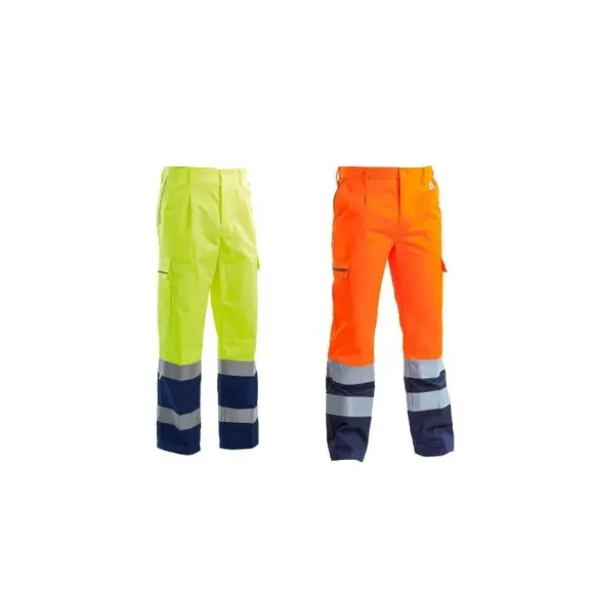Pantalone da Lavoro Multitasche Alta visibilità 100% cotone P&P Loyal AVB02 204