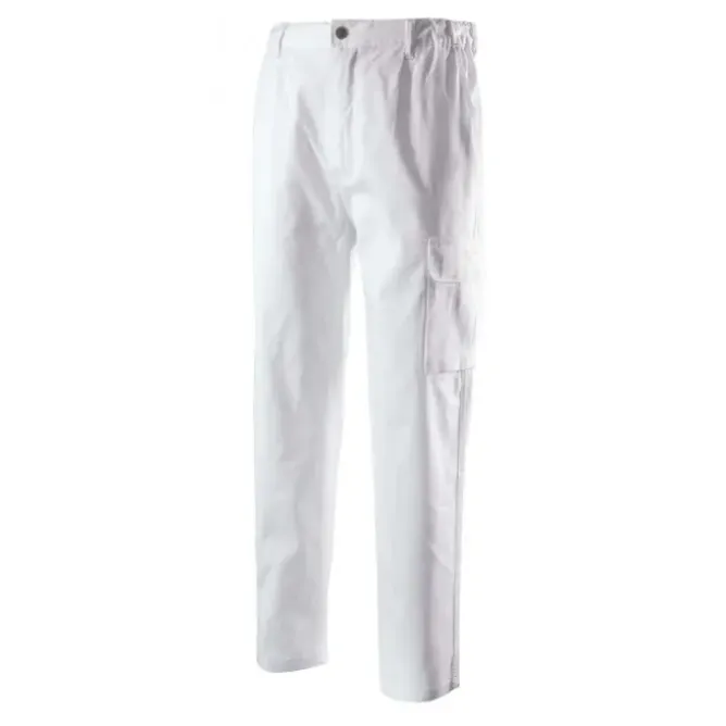 Pantalone da Lavoro multitasche 100% cotone Logica 9030BIANCO-L