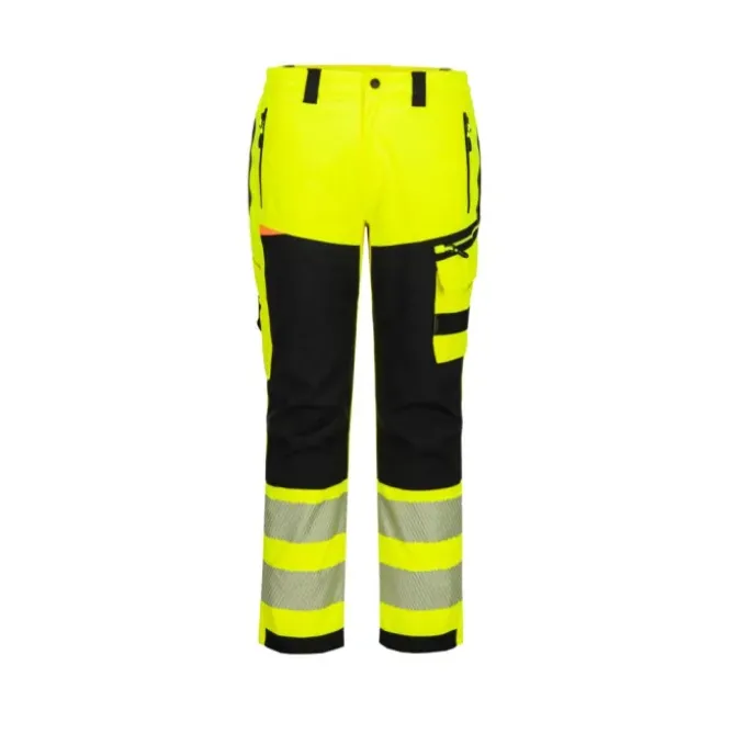 Pantalone da Lavoro Portwest Alta Visibilità DX448 Multitasche Impermeabili