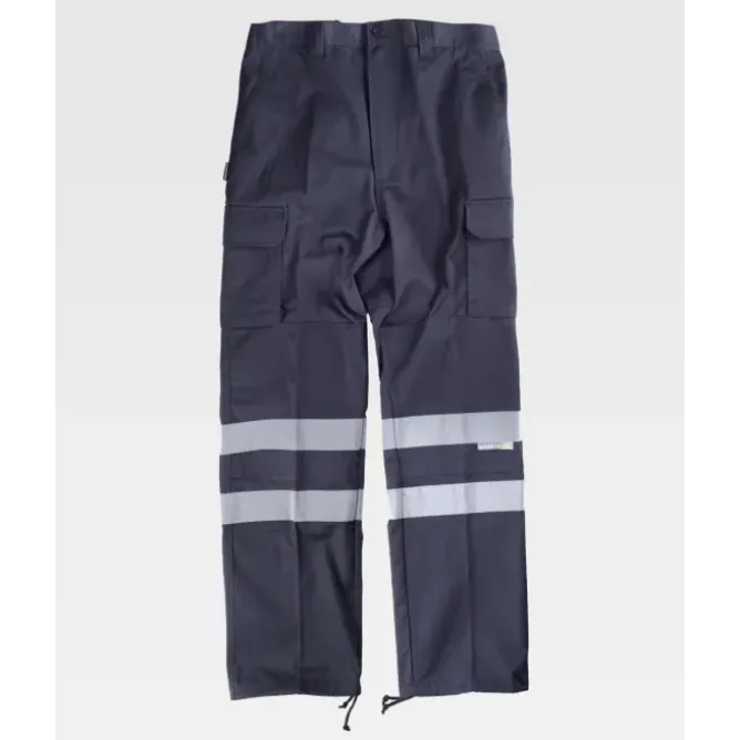 Pantalone da Lavoro Rinforzati con Bande C4016 - Workteam