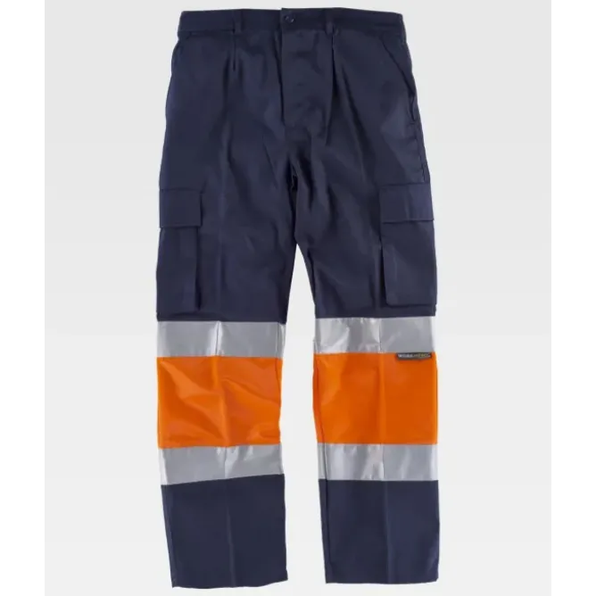 Pantalone da Lavoro Workteam Multitasche Alta Visibilità C4018