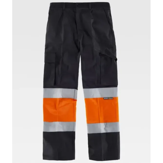 Pantalone da Lavoro Workteam Multitasche Alta Visibilità C4018