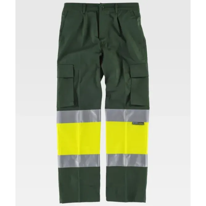 Pantalone da Lavoro Workteam Multitasche Alta Visibilità C4018