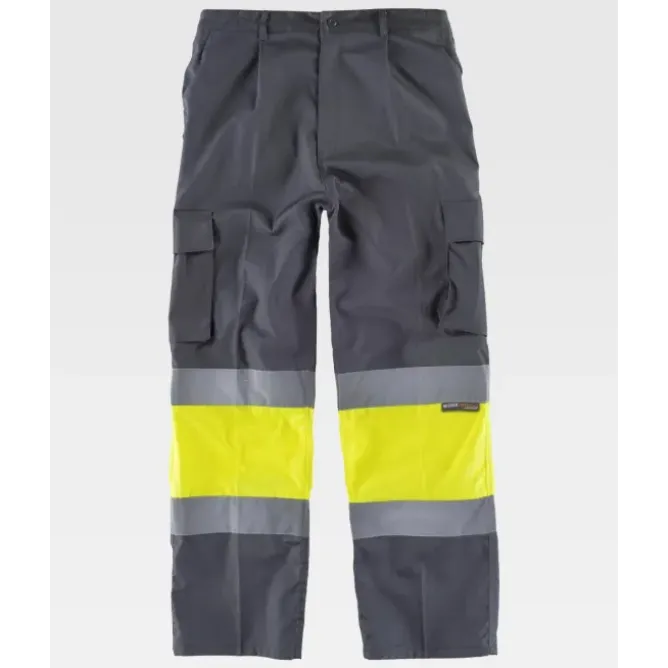 Pantalone da Lavoro Workteam Multitasche Alta Visibilità C4018