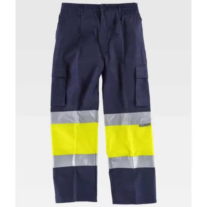 Pantalone da Lavoro Workteam Multitasche Alta Visibilità C4018