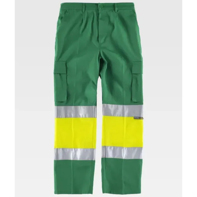 Pantalone da Lavoro Workteam Multitasche Alta Visibilità C4018