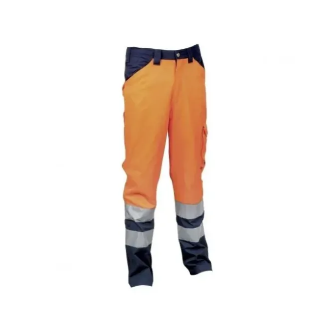 Pantaloni da Lavoro Alta Visibilità Multitasche Cofra Encke V291-0-03A