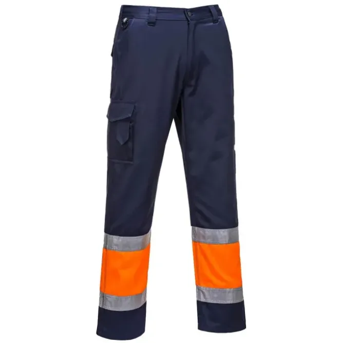 Pantaloni da Lavoro Alta Visibilità Multitasche Leggeri Portwest L049