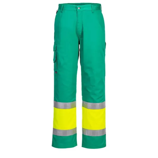 Pantaloni da Lavoro Alta Visibilità Multitasche Leggeri Portwest L049