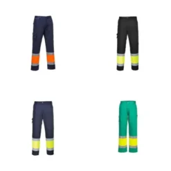 Pantaloni da Lavoro Alta Visibilità Multitasche Leggeri Portwest L049