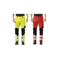 Pantaloni Da Lavoro Alta Visibilità Multitasche Stretch Issa Line Extreme Trousers 8830BHV