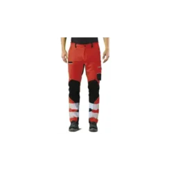 Pantaloni Da Lavoro Alta Visibilità Multitasche Stretch Issa Line Extreme Trousers 8830BHV