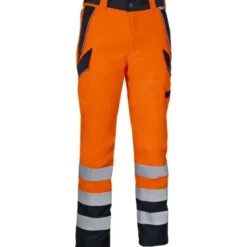 Pantaloni da Lavoro Alta Visibilità Multitasche Invernali Impermeabili Cofra Evanton V637-0