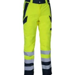 Pantaloni da Lavoro Alta Visibilità Multitasche Invernali Impermeabili Cofra Evanton V637-0