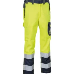 Pantaloni da Lavoro Alta Visibilità Multitasche Invernali Cofra Charring V611-0-03