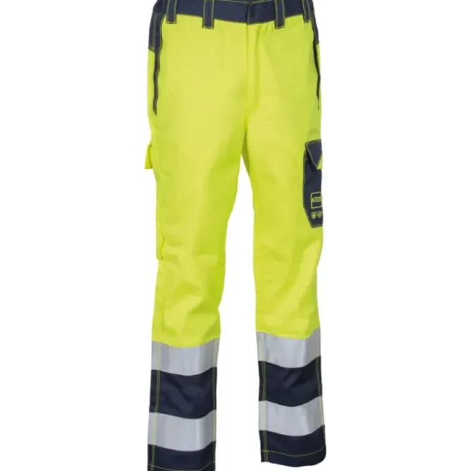 Pantaloni da Lavoro Alta Visibilità Multitasche Invernali Cofra Charring V611-0-03