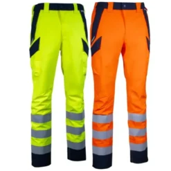 Pantaloni da Lavoro Alta Visibilità Multitasche Invernali Cofra Charring V611-0-03