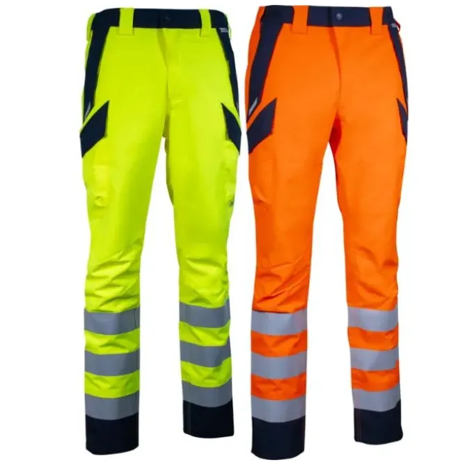 Pantaloni da Lavoro Alta Visibilità Multitasche Invernali Cofra Charring V611-0-03