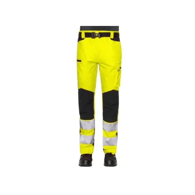 Pantaloni Da Lavoro Alta Visibilità Multitasche Stretch Issa Line Extreme Hi Vis 8450NB