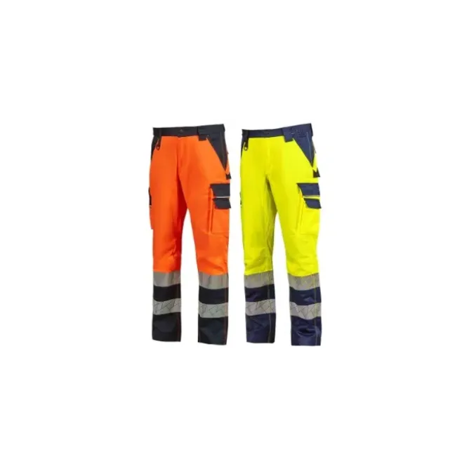 Pantaloni da Lavoro Alta Visibilità Multitasche Stretch U-Power Arc WHL407