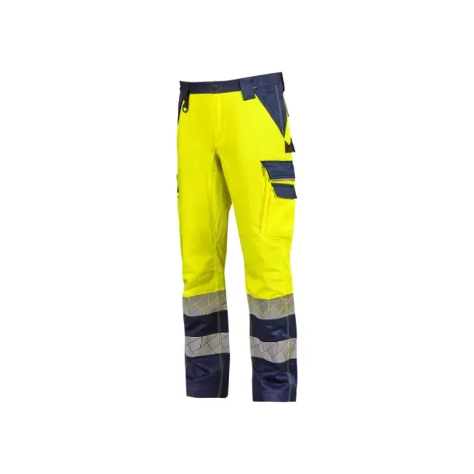 Pantaloni da Lavoro Alta Visibilità Multitasche Stretch U-Power Arc WHL407