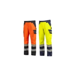 Pantaloni da Lavoro Alta Visibilità Multitasche Stretch U-Power Brillo WHL381