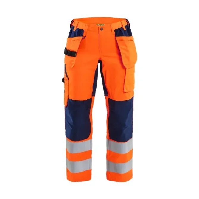 Pantaloni da Lavoro Alta Visibilità Stretch Multitasche Blaklader Donna 716318113389C42
