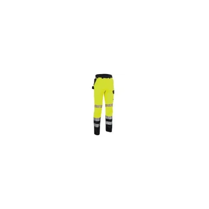 Pantaloni da Lavoro Alta Visibilità Stretch Elasticizzati Multitasche Cofra Guaitire V601-0-02