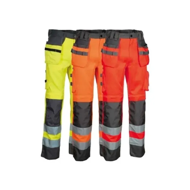Pantaloni da Lavoro Alta Visibilità Multitasche Cofra Blinding V078-0-00