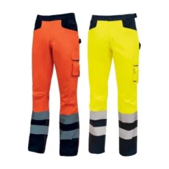 Pantaloni da Lavoro Alta Visibilità Multitasche U-Power Beacon HL156YF