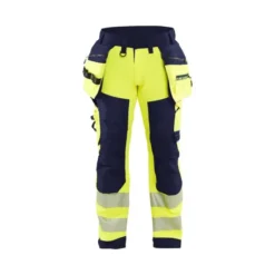 Pantaloni da Lavoro Alta Visibilità Stretch Impermeabile Multitasche Blaklader Softshell 182025133389C50