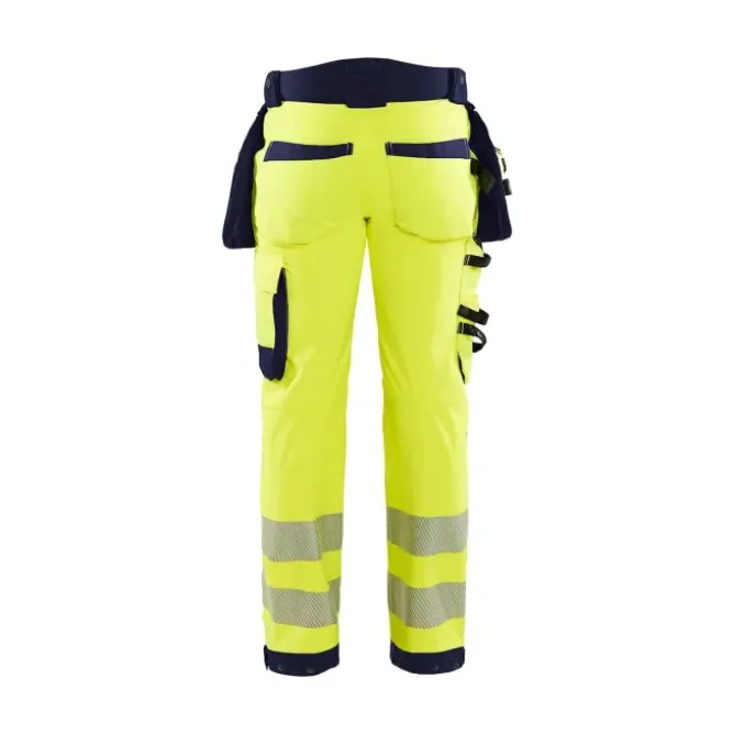 Pantaloni da Lavoro Alta Visibilità Stretch Impermeabile Multitasche Blaklader Softshell 182025133389C50