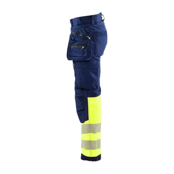 Pantaloni da Lavoro Alta Visibilità Stretch Impermeabile Multitasche Blaklader Softshell 182125138933C50