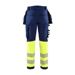 Pantaloni da Lavoro Alta Visibilità Stretch Impermeabile Multitasche Blaklader Softshell 182125138933C50