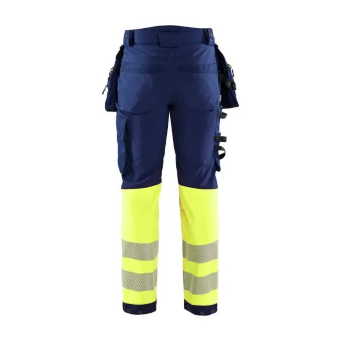Pantaloni da Lavoro Alta Visibilità Stretch Impermeabile Multitasche Blaklader Softshell 182125138933C50