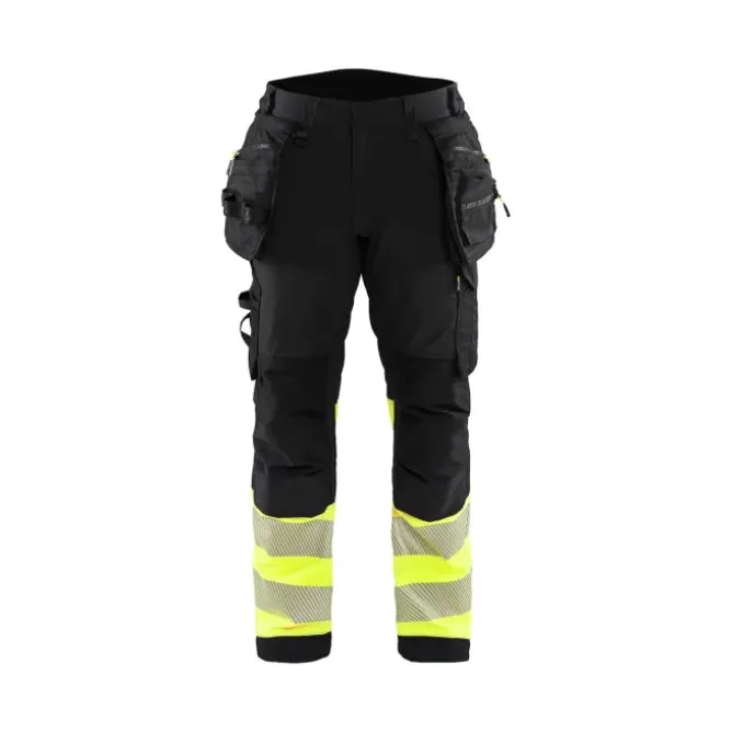 Pantaloni da Lavoro Alta Visibilità Stretch Impermeabile Multitasche Blaklader Softshell 182125138933C50