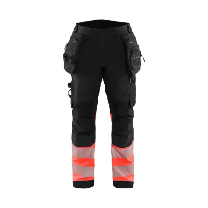 Pantaloni da Lavoro Alta Visibilità Stretch Impermeabile Multitasche Blaklader Softshell 182125138933C50