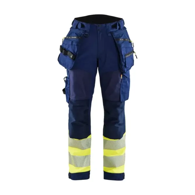 Pantaloni da Lavoro Alta Visibilità Stretch Impermeabile Multitasche Blaklader Softshell Donna 711425138933C42