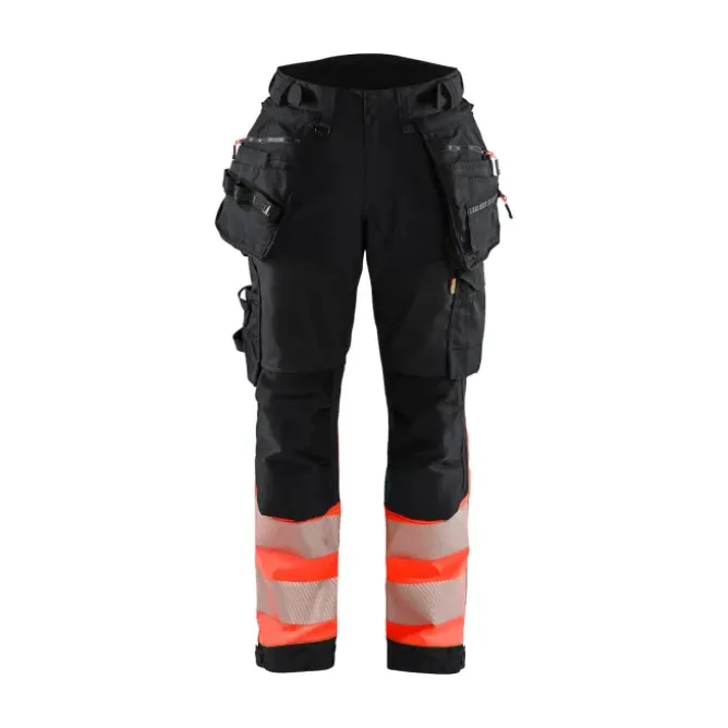 Pantaloni da Lavoro Alta Visibilità Stretch Impermeabile Multitasche Blaklader Softshell Donna 711425138933C42
