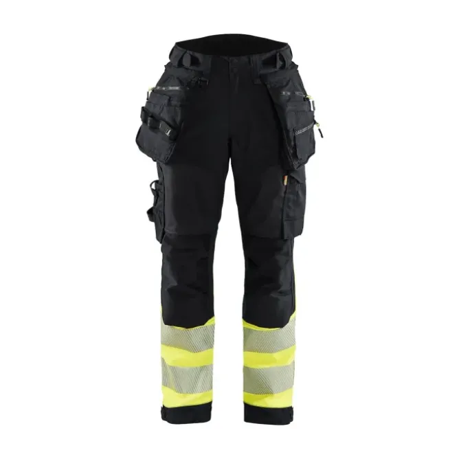 Pantaloni da Lavoro Alta Visibilità Stretch Impermeabile Multitasche Blaklader Softshell Donna 711425138933C42
