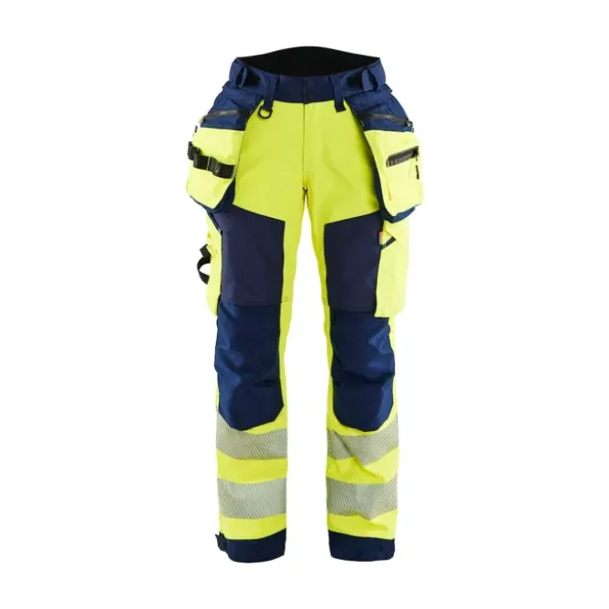 Pantaloni da Lavoro Alta Visibilità Stretch Impermeabile Multitasche Blaklader Softshell Donna 711825133389C42