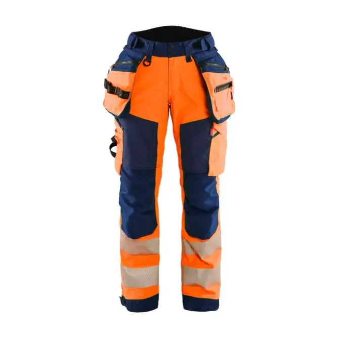 Pantaloni da Lavoro Alta Visibilità Stretch Impermeabile Multitasche Blaklader Softshell Donna 711825133389C42