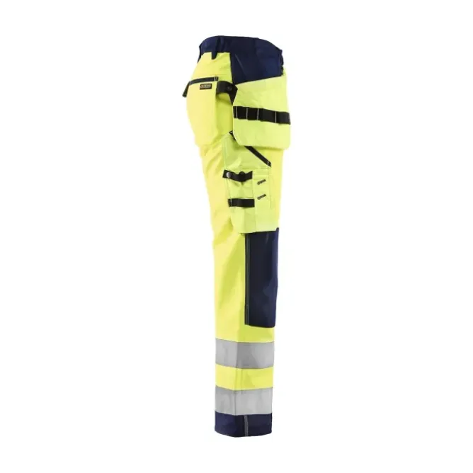 Pantaloni da Lavoro Alta Visibilità Stretch Impermeabile Multitasche Blaklader Softshell Donna 716725173389C42