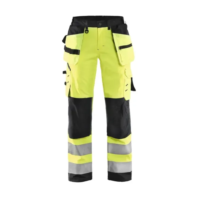 Pantaloni da Lavoro Alta Visibilità Stretch Impermeabile Multitasche Blaklader Softshell Donna 716725173389C42