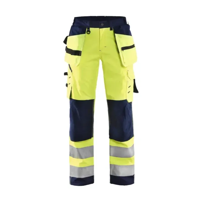 Pantaloni da Lavoro Alta Visibilità Stretch Impermeabile Multitasche Blaklader Softshell Donna 716725173389C42