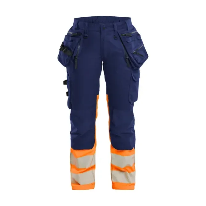 Pantaloni da Lavoro Alta Visibilità Stretch Multitasche Blaklader Donna 703011498933C42